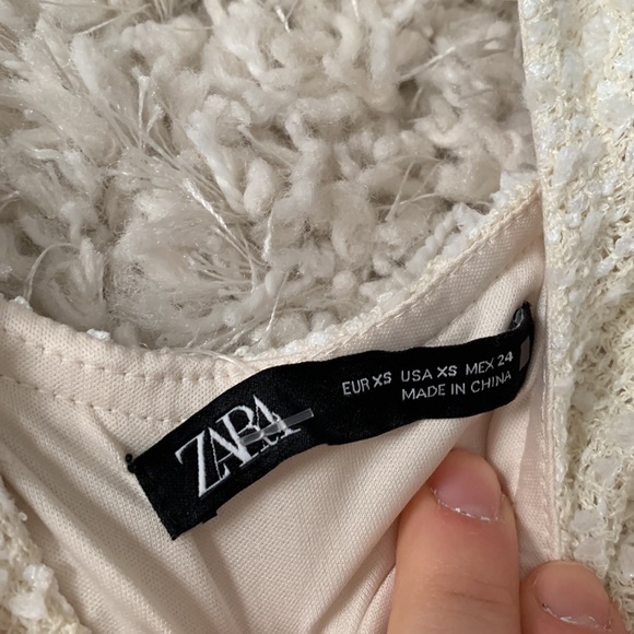 Zara button up dress XS NWOT - Picture 3 of 6